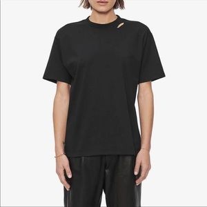 Anine bing milo tee in black xs